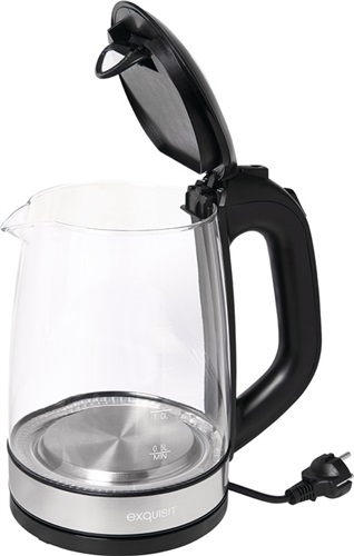 Nordwest Wasserkocher WK 3501 swg 2200 W schwarz ,2l 1,1kg Glas,VA LED blau EXQUISIT Nordwest Wasserkocher WK 3501 swg 2200 W schwarz ,2l 1,1kg Glas,VA LED blau EXQUISIT