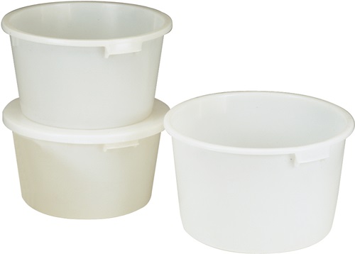 CRAEMER Bottich 65l HD-Polyethylen weiß m.Griffmulden D.590mm H.330mm CRAEMER CRAEMER Bottich 65l HD-Polyethylen weiß m.Griffmulden D.590mm H.330mm CRAEMER