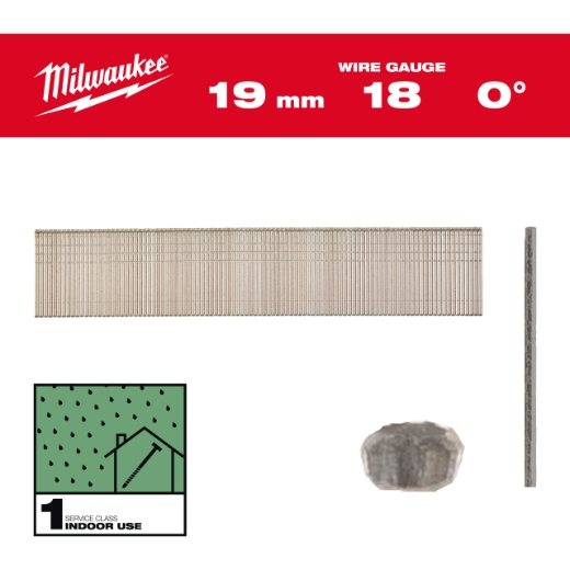 1,05 x 1,25 x 19 mm verzinkt, 0° Stauchkopf-Nägel 18 Gauge für M18FN18GS & M18CN18GS 1,05 x 1,25 x 19 mm verzinkt, 0° Stauchkopf-Nägel 18 Gauge für M18FN18GS & M18CN18GS