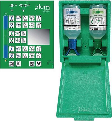 PLUM Augennotfallstation DUO 1x0,5l pH Neutral DUO,1x0,5l Augenspüllösung DUO PLUM