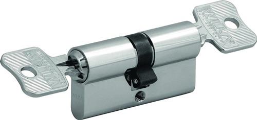 WILKA Profildoppelzylinder 3663 35/50mm NuG beids.Anz.Schlü.3 versch.-schl.WILKA