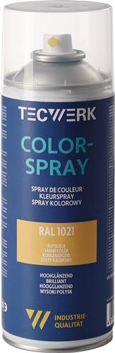 TECWERK Colorspray rapsgelb hochglänzend RAL 1021 400ml Spraydose TECWERK