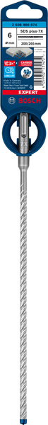 BOSCH EXPERT SDS plus-7X Hammerbohrer, 6 x 200 x 265 mm. Für Bohrhämmer