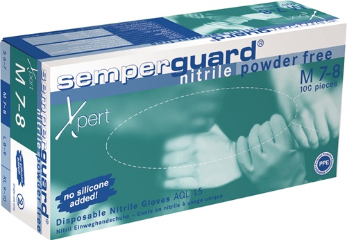 SEMPERIT Einweghandschuh SEMPERGUARD NITRIL XPERT SEMPERMED Gr.8-9blau Nitril 100 St./Box