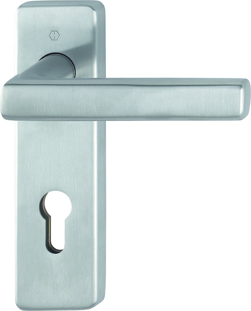 HOPPE® Drückergarnitur mit Kurzschild Dallas E1643/202KH, Edelstahl