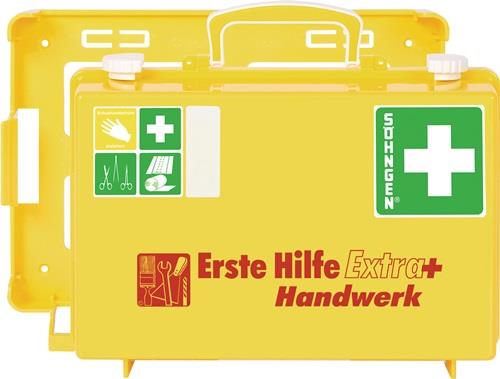 SÖHNGEN Erste Hilfe Koffer Extra+ Handwerk leuchtgelb B310xH210xT130mm