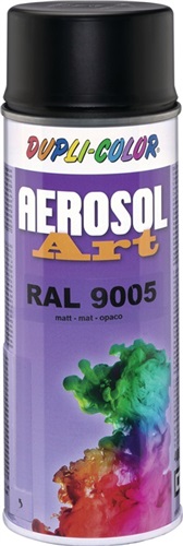 DUPLI-COLOR Buntlackspray AEROSOL Art tiefschwarz ma RAL 9005 400ml Spraydose