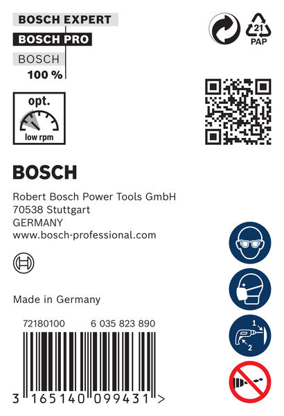 BOSCH Schalungs- und Installationsbohrer, 28 x 600 mm, d 11 mm