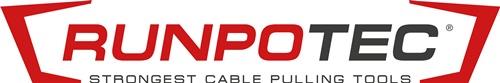 RUNPOTEC Glasfaserstab Band-L.100m Biege-R.620mm Kabel-D.9mm RUNPOTEC