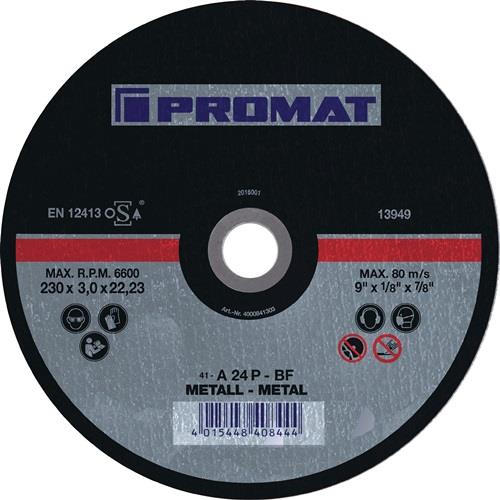 PROMAT Trennscheibe D125x2,5mm gekr.STA Bohr.22,23mm PROMAT