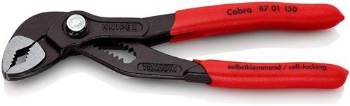 KNIPEX Wasserpumpenzange Cobra® L.150mm Spann-W.30mm pol.Ku.-Überzug KNIPEX