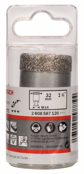 BOSCH Diamanttrockenbohrer Dry Speed Best for Ceramic, 32 x 35 mm