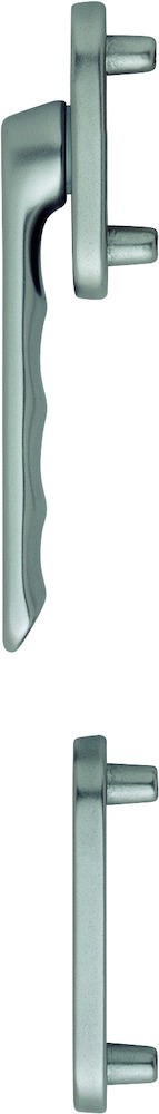 HOPPE® Fenstertürgriffgarnitur Luxembourg 099KH/66N/66NS, Aluminium