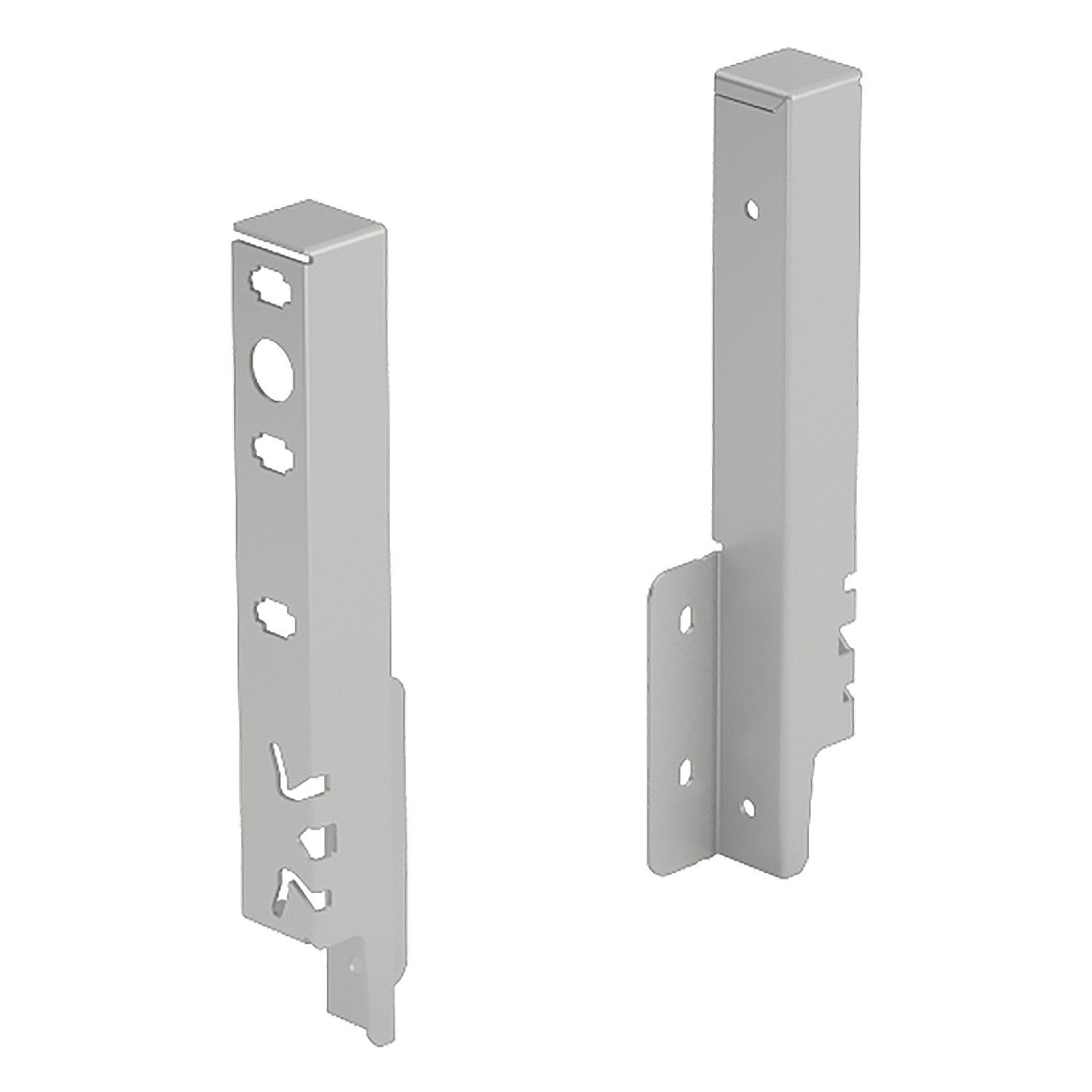 HETTICH Set Rückwandverbinder ArciTech 186 mm, silber, links und rechts, 9150643