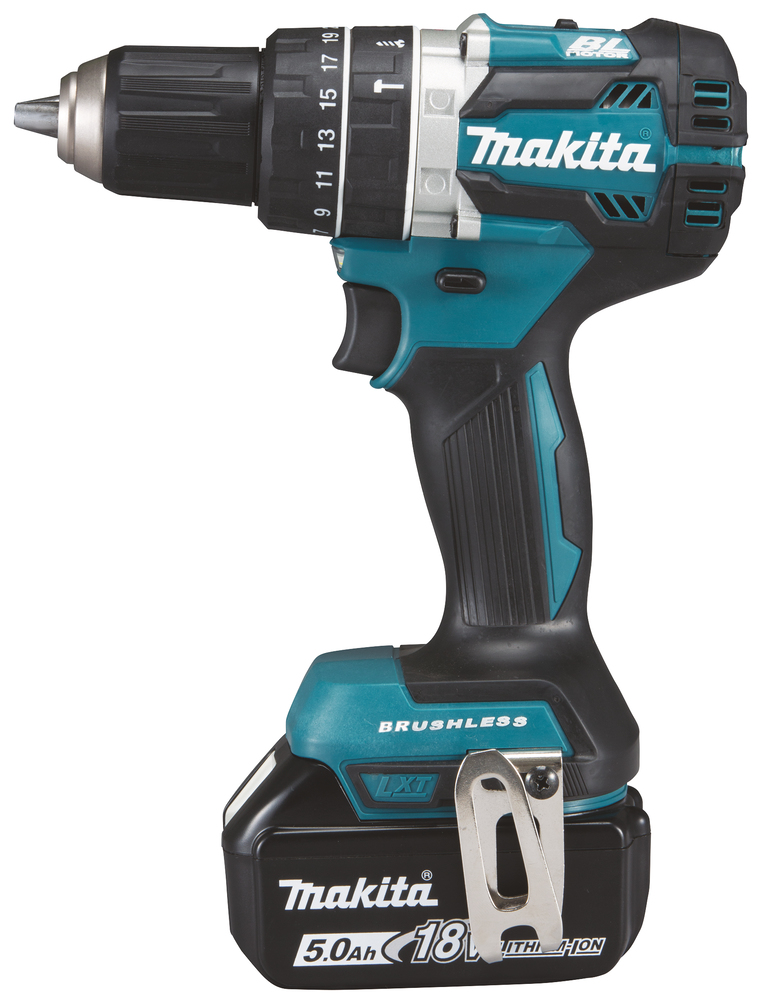 MAKITA Akku-Schlagbohrschrauber 18V / 2x 5,0 Ah DHP484RTJ