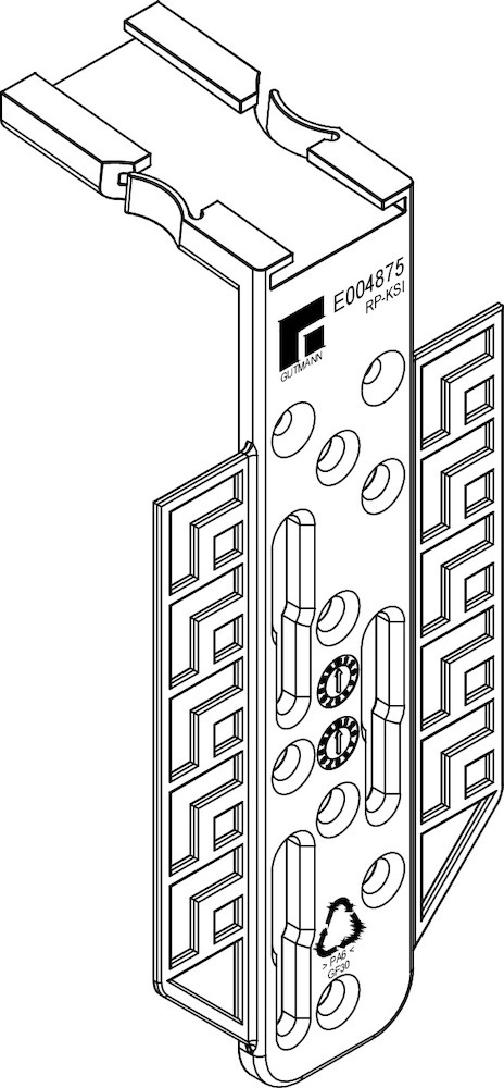 GUTMANN Fensterbankhalter RP-KSI, Kunststoff GUTMANN Fensterbankhalter RP-KSI, Kunststoff