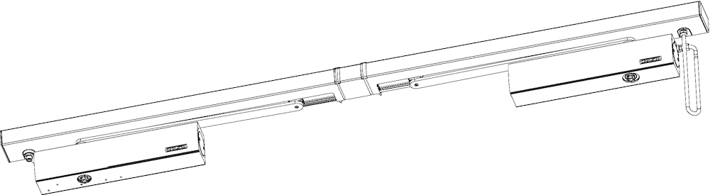 GEZE Oben-Türschließer TS 5000 L-ISM BG, mit Mitnehmerklappe, Aluminium, 182650