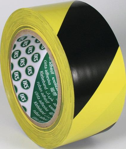 IKS Bodenmarkierungsband F33 PVC schwarz/gelb L.33m B.50mm Rl.IKS
