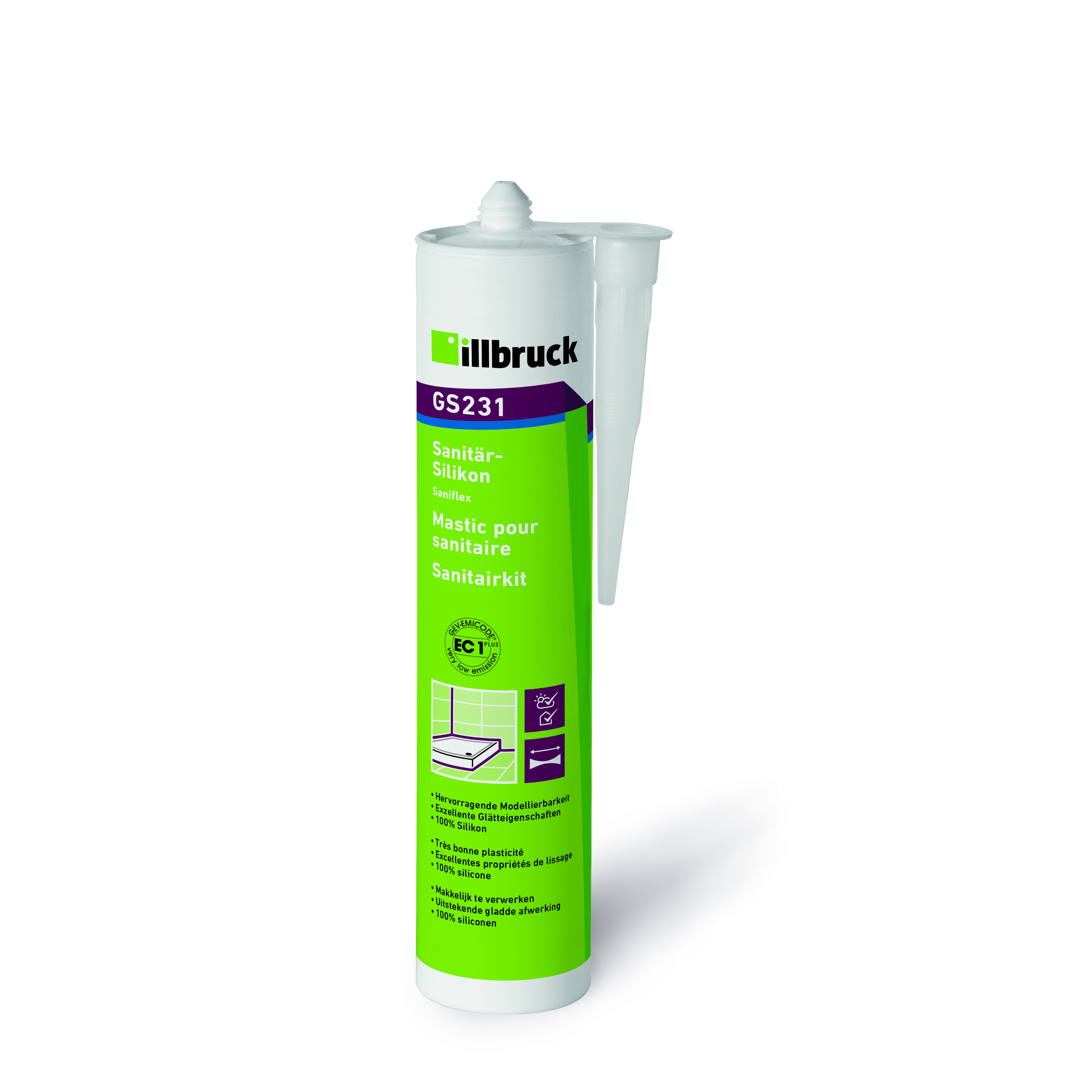 ILLBRUCK GS231 Sanitär-Silikon anthrazit