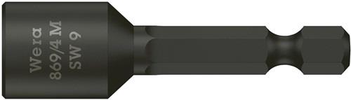 WERA Steckschlüsseleinsatz 869/4M m.6-KT.-Antr.SW 9mm L.50mm m.Magnet WERA