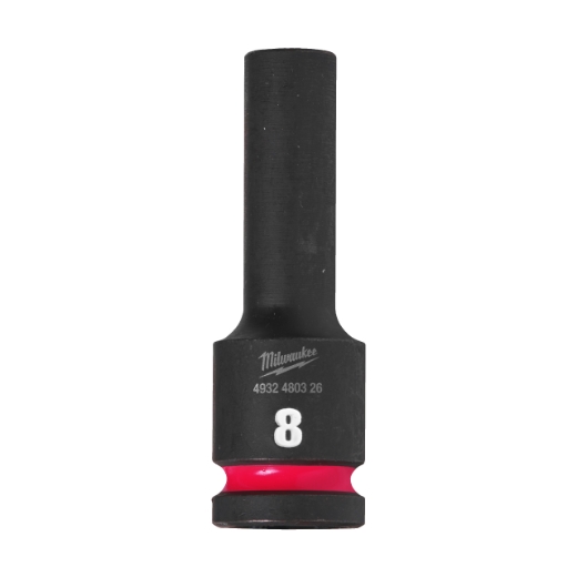 MILWAUKEE 8 x 78 mm SHOCKWAVE Schlagnuss 1/2" lang