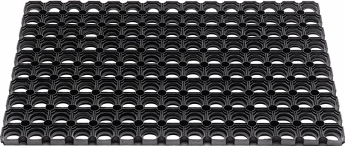 Nordwest Fußmatte offene Ringe schwarz Gum.L1000xB1500xS22mm