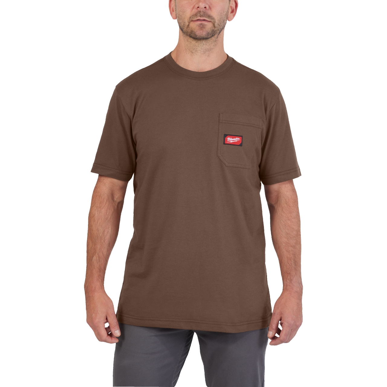 MILWAUKEE Arbeits-T-Shirt braun mit UV-Schutz WTSSBR-S MILWAUKEE Arbeits-T-Shirt braun mit UV-Schutz WTSSBR-S