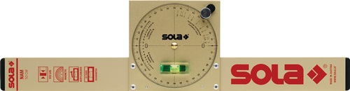 SOLA Neigungswasserwaage NAM 50 T 50cm Alu.gold m.Magnet SOLA SOLA Neigungswasserwaage NAM 50 T 50cm Alu.gold m.Magnet SOLA