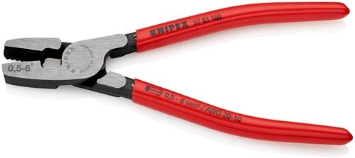 KNIPEX Aderendhülsenzange L.180mm 0,5-6,0 (AWG 20-10) mm² pol.Ku.-Überzug KNIPEX