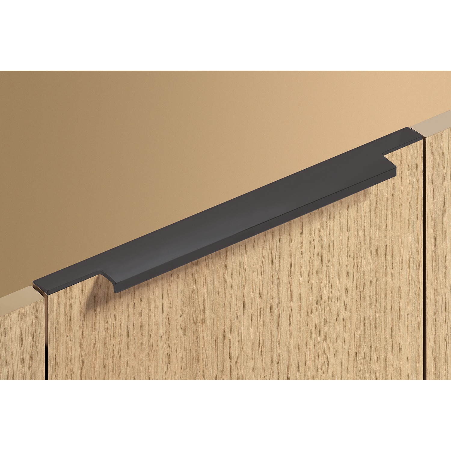 HETTICH Griffleiste Lamezia, L 345 mm, B 39 mm, Schwarz matt, 9265975