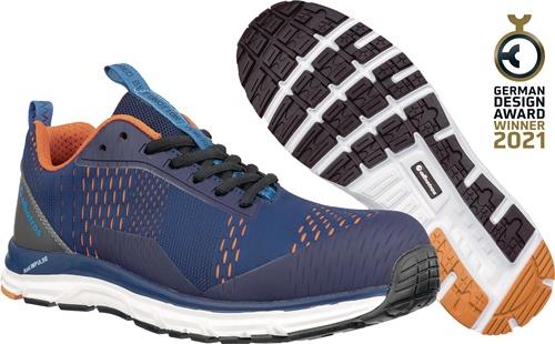 ALBATROS Sicherheitsschuh AER55 IMPULSE BLUE LOW Gr.44 blau/orange S1P ESD HRO SRA ALBATROS Sicherheitsschuh AER55 IMPULSE BLUE LOW Gr.44 blau/orange S1P ESD HRO SRA