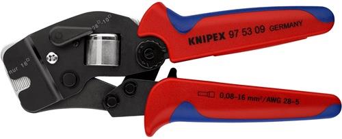 KNIPEX Crimpzange L.190mm 0,08-10,0+16 (AWG 28-5 ) mm² brün.2K-Hülle KNIPEX