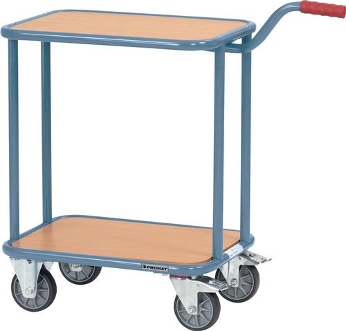 PROMAT Griffroller L600xB450mm 2 Holzwerkstoffplattf.taubenblau