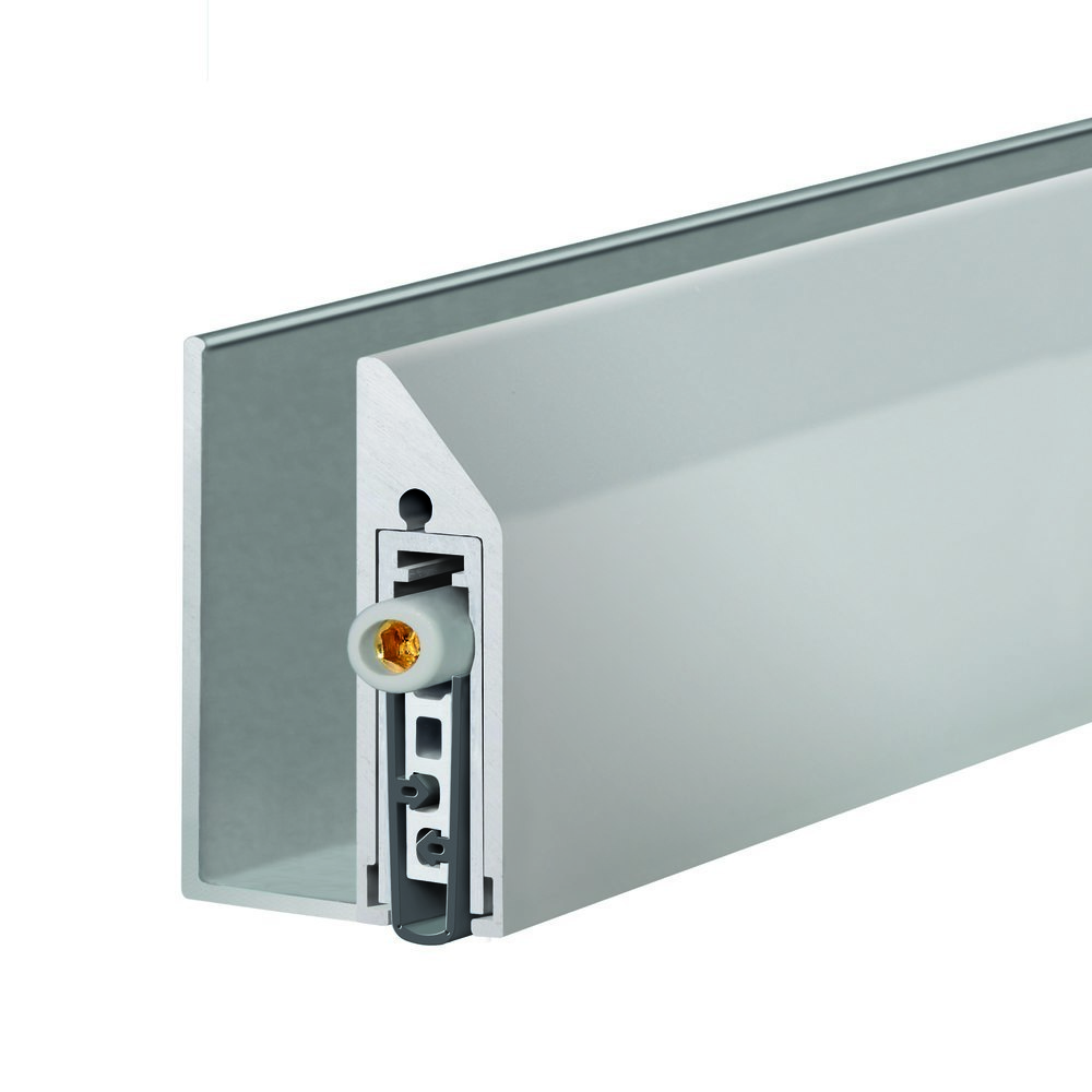 PLANET Glastürdichtung KG-A12 schmal FH, Silikon, mit Fixierschrauben, ohne Funktion 400 mm grau