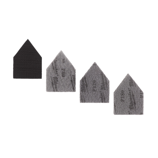 4 x K80, 4 x K120, 4 x K180, 1 x Zwischenplatte Schleifblätter Netzstruktur für M12FDSS 67 x 92 mm Set 13-teilig