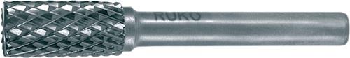 RUKO Frässtift ZYAS D.12mm Kopf-L.25mm Schaft-D.6mm HM Blank Verz.KVZ 4 m.Stirn RUKO