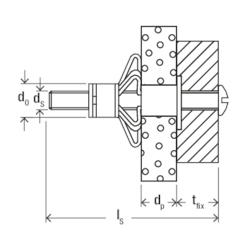 FISCHER Hohlraum-Metalldübel HM 5x52 S B (20)