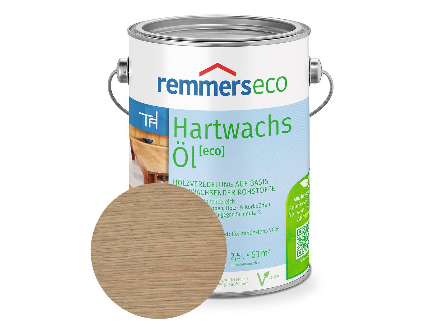 REMMERS Hartwachs-Öl [eco] silbergrau (RC-970) 0,375 l