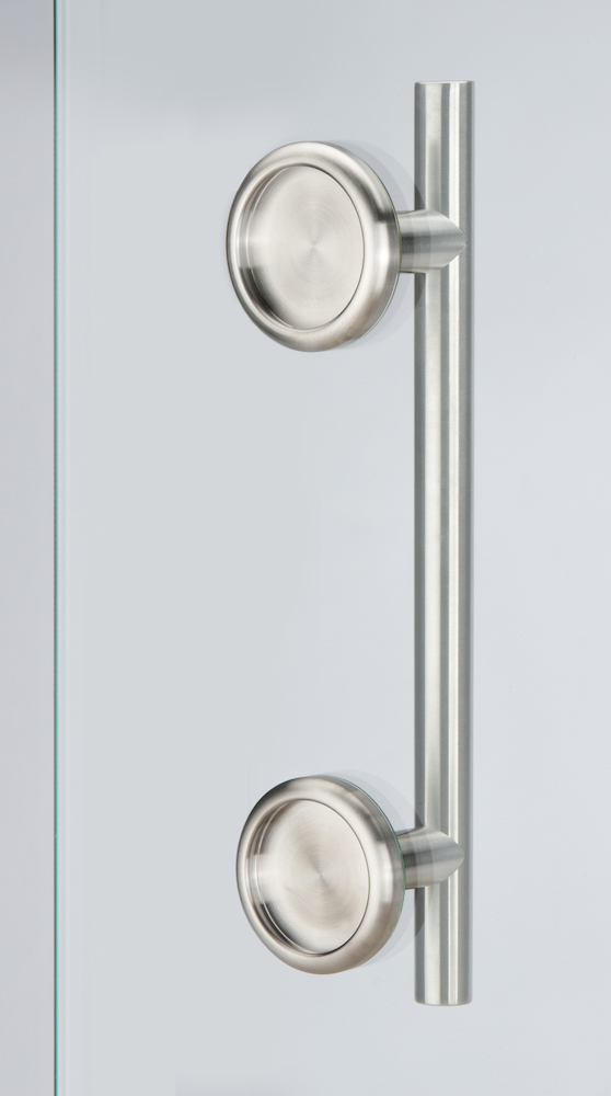 HERMAT Stoßgriff 6406.DUO/SET/8000, Edelstahl