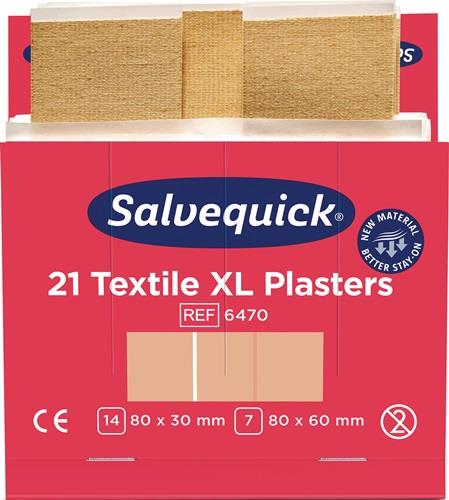 SALVEQUICK Pflasterstrips Salvequick Textilpflaster ext.gr.6Nachfüllpack je 21St.SALVEQUICK