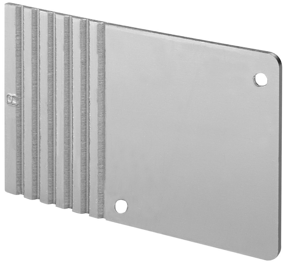 HERMAT Endkappe 9170, für Laufschiene mit Abstandsprofil, Aluminium