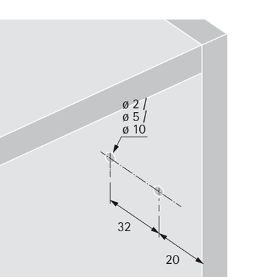 HETTICH Push to open Silent, zum Anschrauben, grau, 9239099