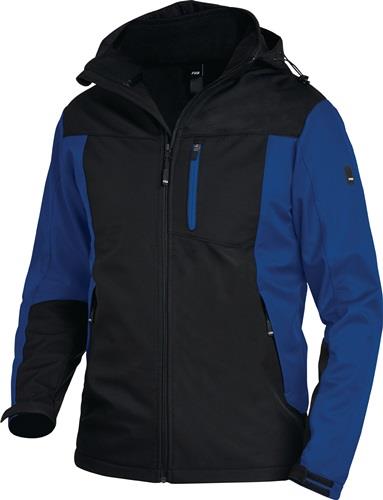 FHB Softshelljacke JANNIK Gr.XL royal/schwarz