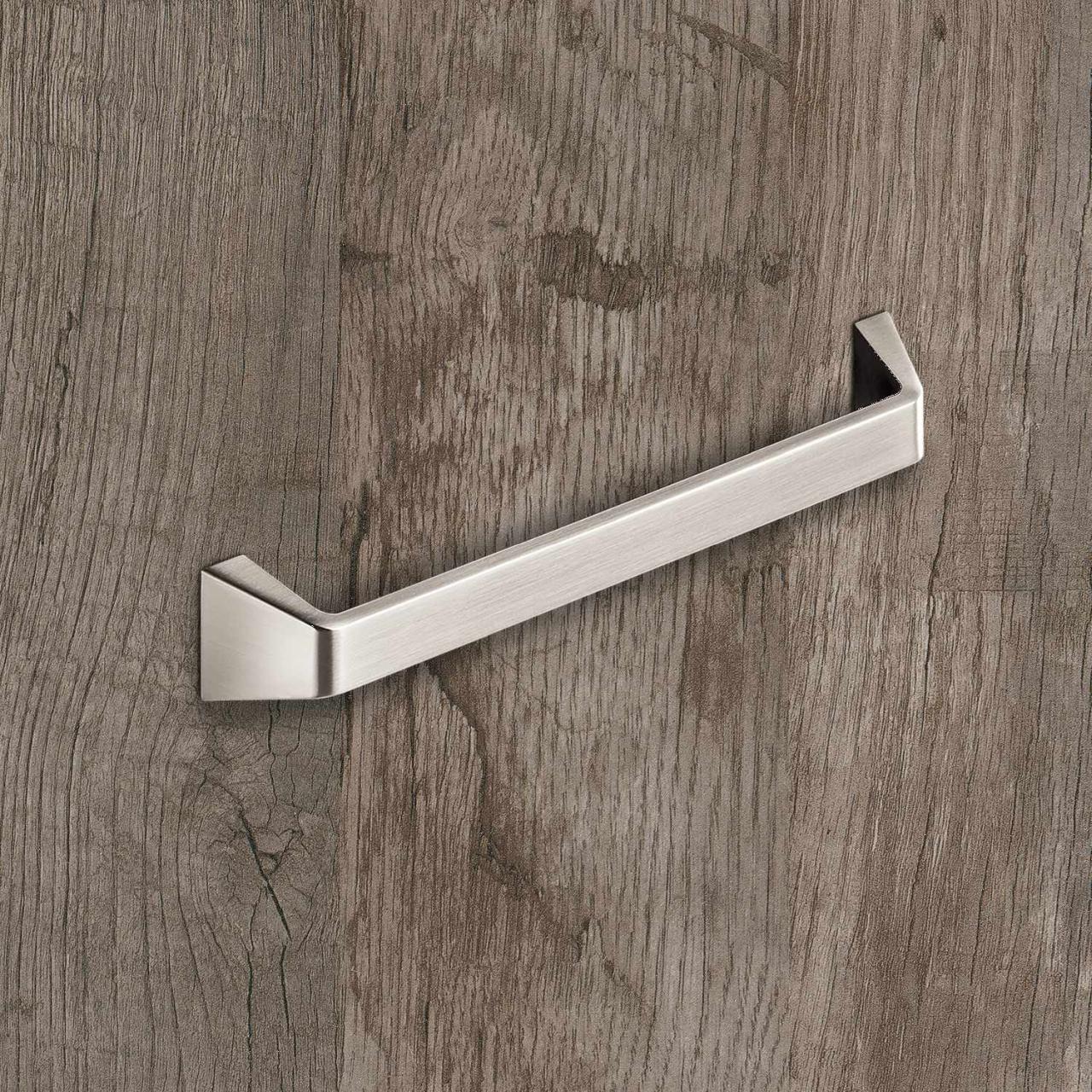 HETTICH Griff Basilia, •–• 192, L 208 mm, B 30 mm, H 30 mm, Edelstahl Optik gebürstet, 115076 HETTICH Griff Basilia, •–• 192, L 208 mm, B 30 mm, H 30 mm, Edelstahl Optik gebürstet, 115076