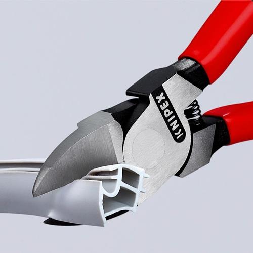 KNIPEX Seitenschneider f.Ku.Gesamt-L.160mm pol.45Grad gew.Ku.-Überzug KNIPEX