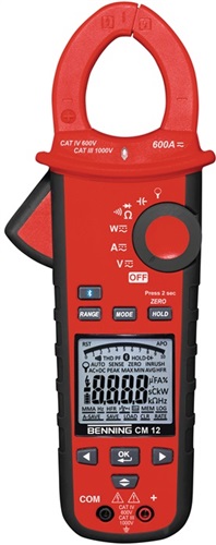 BENNING Stromzangenmultimeter CM 12 10 mA-600 A AC/DC CAT IV 600 V BENNING