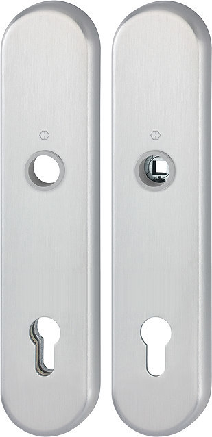 HOPPE® Schutz-Langschildpaar 3331/3310, HT, Aluminium, 12040228