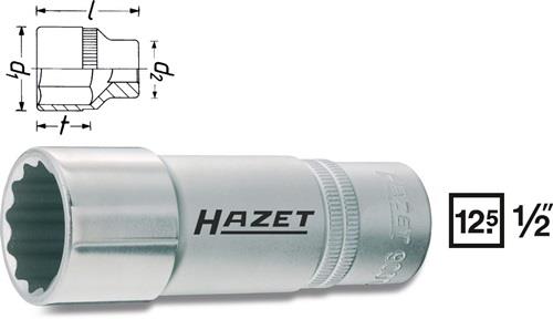 HAZET Steckschlüsseleinsatz 900TZ-30 1/2 Zoll SW 30mm L.85mm HAZET HAZET Steckschlüsseleinsatz 900TZ-30 1/2 Zoll SW 30mm L.85mm HAZET