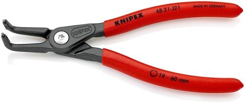 KNIPEX Präzisionssicherungsringzange J 21 f.Bohrungen D.19-60mm L.165mm KNIPEX