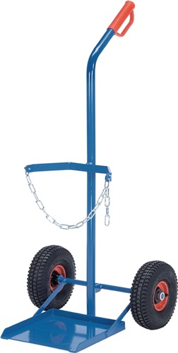 FETRA Stahlflaschenkarre f.Flascheninhalt 1 x 33kg Vollgummi-Bereifung Trgf.100kg